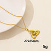 Wholesale Jewelry Simple Style Tortoise Knot 304 Stainless Steel Chain Pendant Necklace