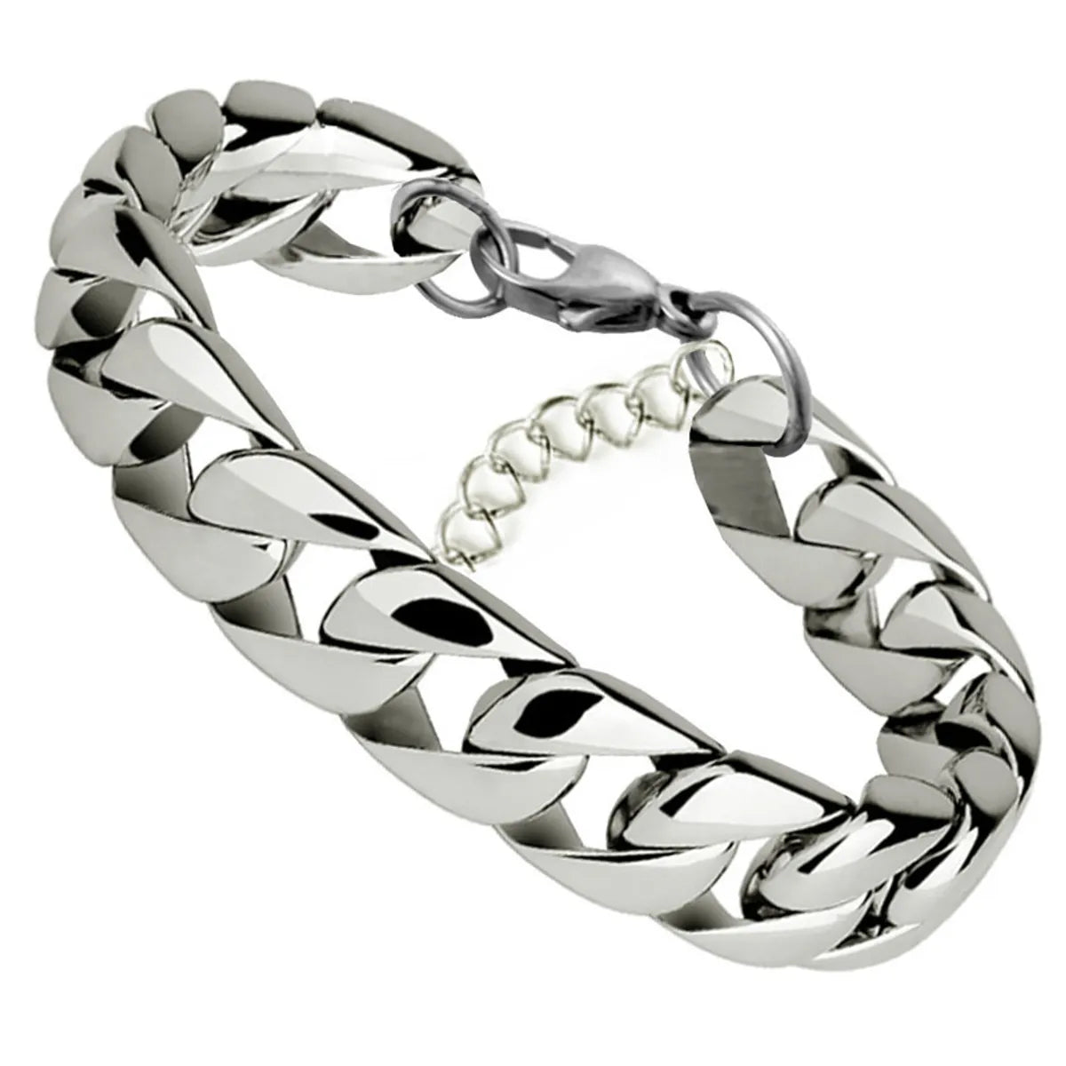 Fashion Geometric Titanium Steel No Inlaid Men'S Bracelets