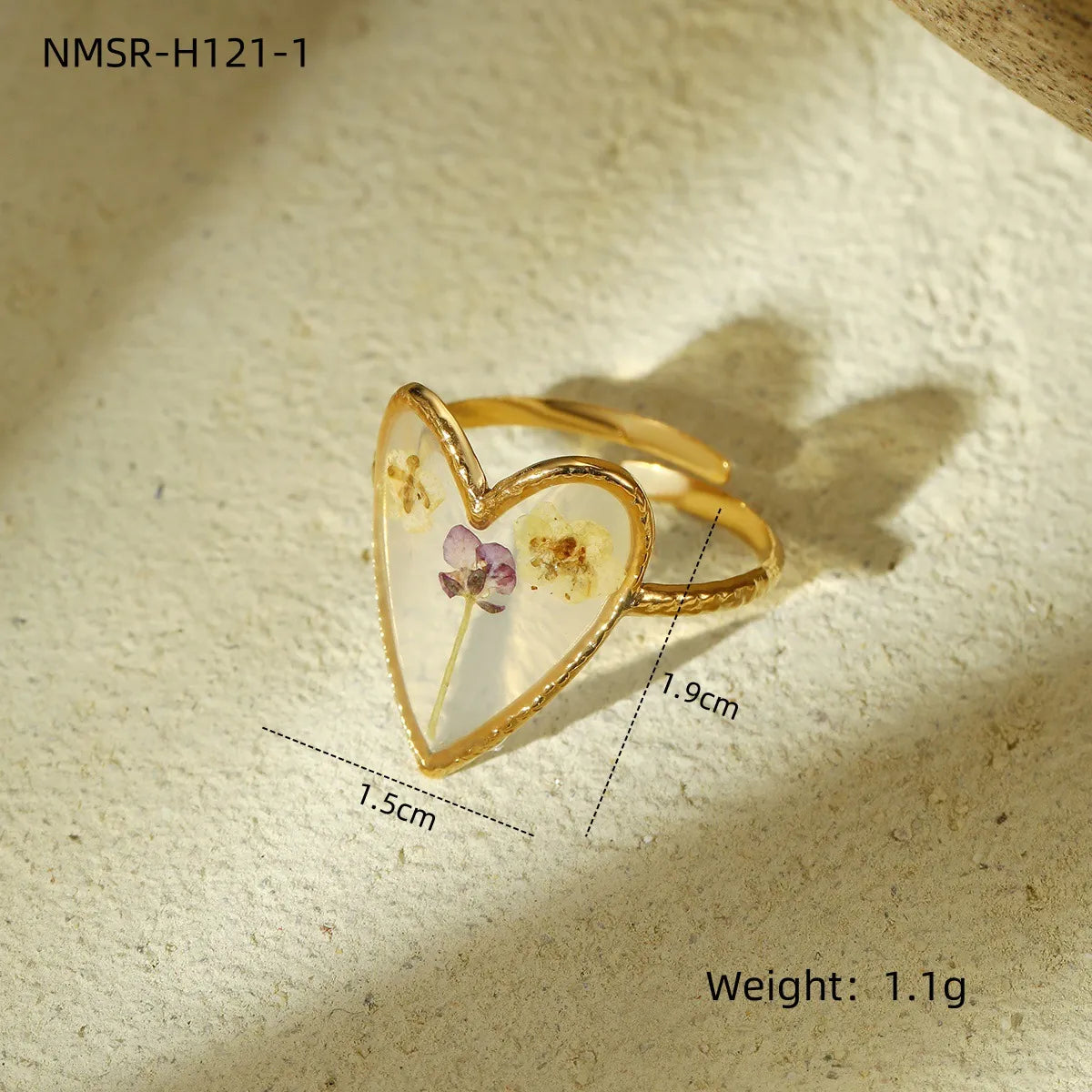 Wholesale Jewelry Sweet Flower 304 Stainless Steel Rings