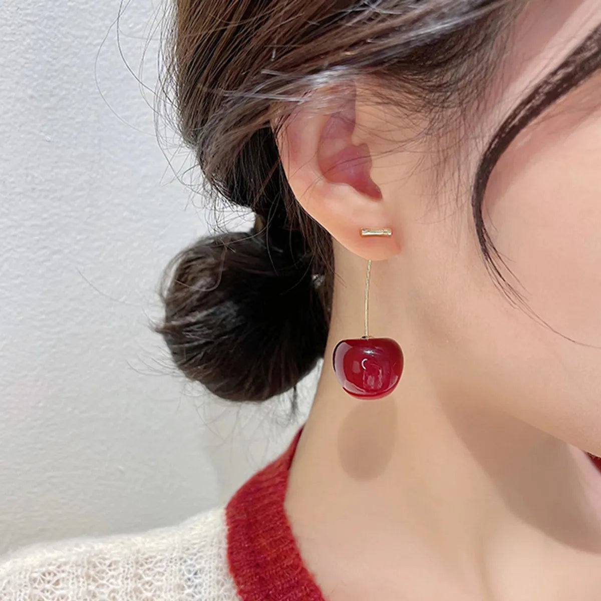 Wholesale Jewelry Sweet Fruit Resin Earrings