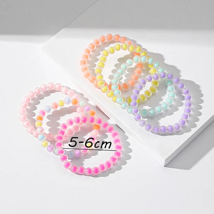 Wholesale Jewelry Sweet Round Arylic Beaded Handmade Bracelets