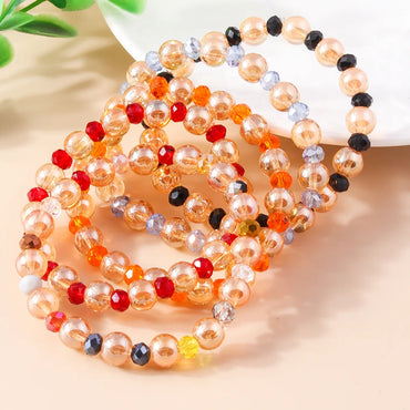 Wholesale Jewelry Sweet Round Beaded Glass Bracelets