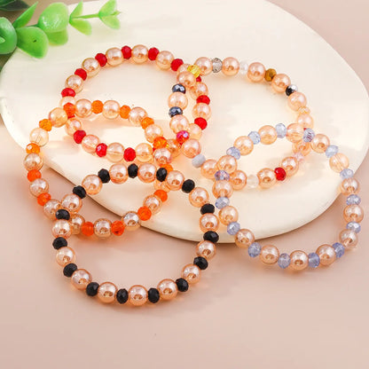 Wholesale Jewelry Sweet Round Beaded Glass Bracelets