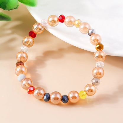 Wholesale Jewelry Sweet Round Beaded Glass Bracelets