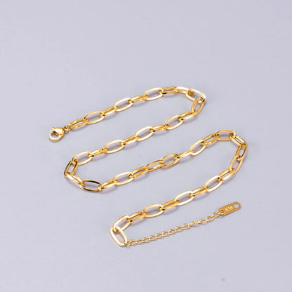 Wholesale Jewelry Thick Flat Chain Titanium Steel Necklace Gooddiy