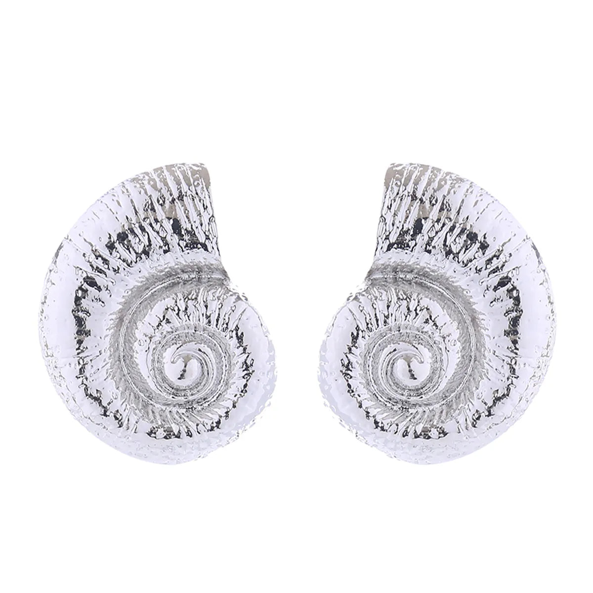 Wholesale Jewelry Vacation Marine Style Beach Conch Alloy Gold Plated Silver Plated Plating Ear Studs