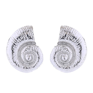 Wholesale Jewelry Vacation Marine Style Beach Conch Alloy Gold Plated Silver Plated Plating Ear Studs