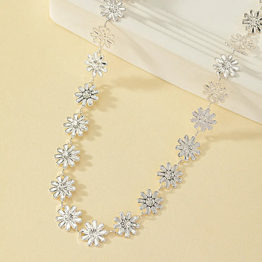 Vacation Pastoral Daisy Alloy Plating Women's Necklace