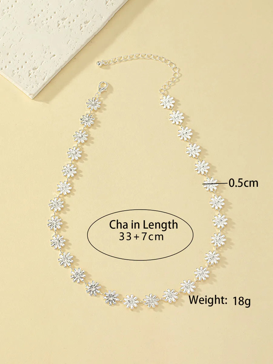 Vacation Pastoral Daisy Alloy Plating Women's Necklace