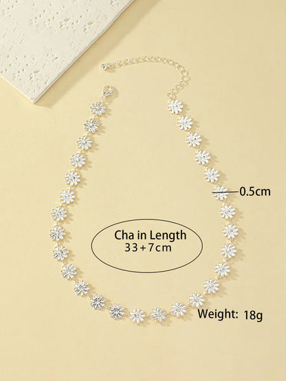 Vacation Pastoral Daisy Alloy Plating Women's Necklace