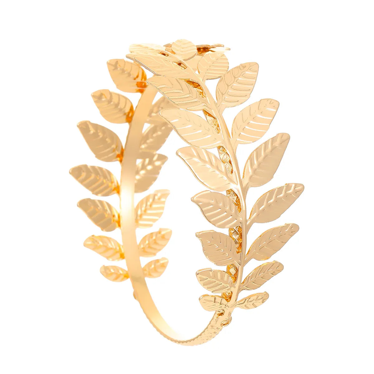 Wholesale Jewelry Vacation Simple Style Leaves Iron Bangle