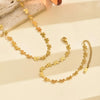 Wholesale Jewelry Vintage Style Simple Style Butterfly 304 Stainless Steel 18K Gold Plated Jewelry Set