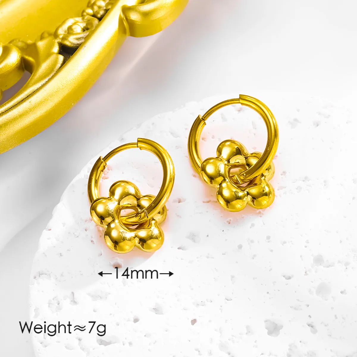 Wholesale Jewelry Vintage Style Simple Style Knot 304 Stainless Steel 14K Gold Plated Earrings Necklace