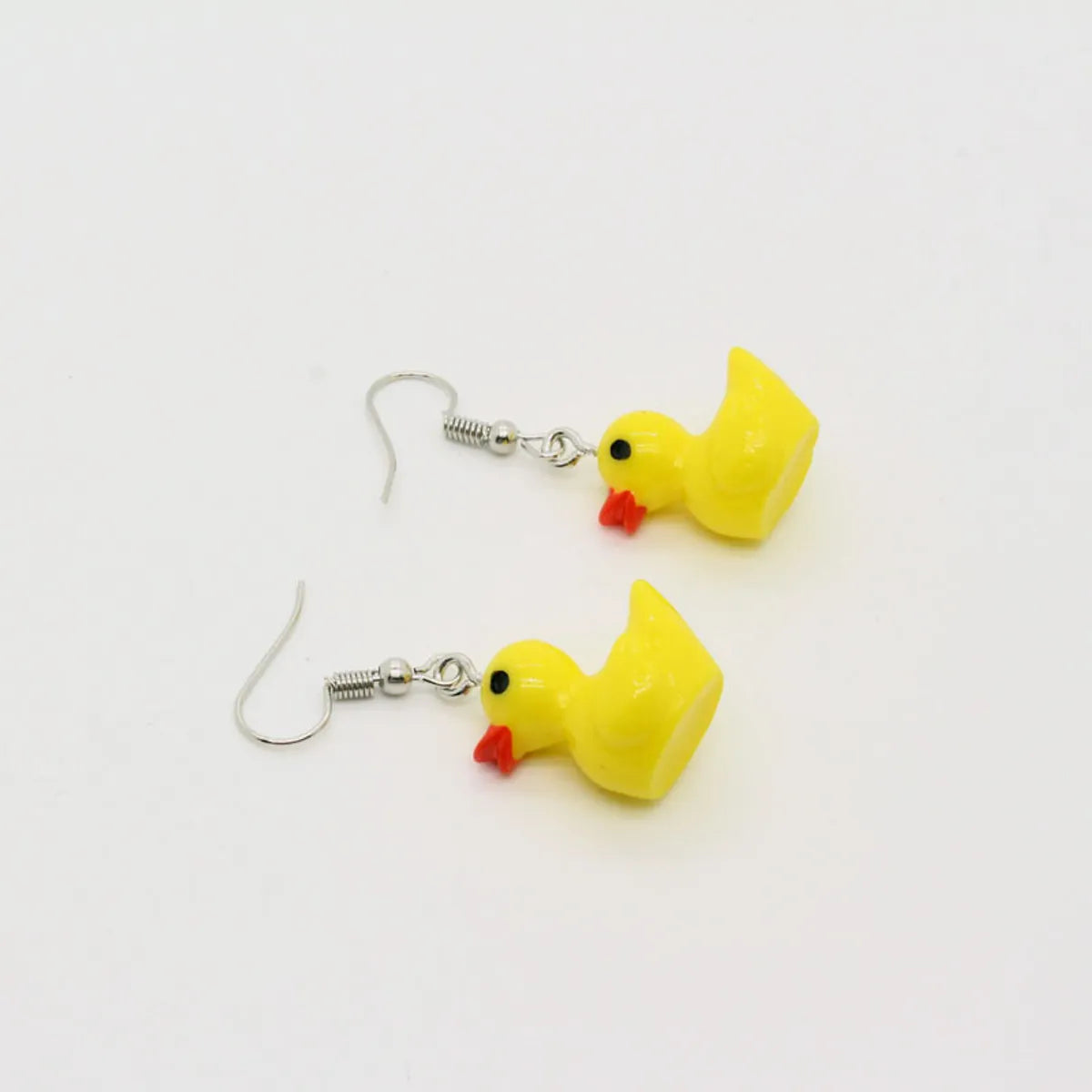 Shuo Europe And America Cross Border New Accessories Personality Yellow Duck Small Animal Earrings Earrings Irregular Three-dimensional Earrings