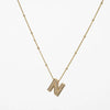 Copper Gold Plated Silver Plated Modern Style Classic Style Letter Copper Pendant Necklace