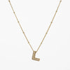 Copper Gold Plated Silver Plated Modern Style Classic Style Letter Copper Pendant Necklace