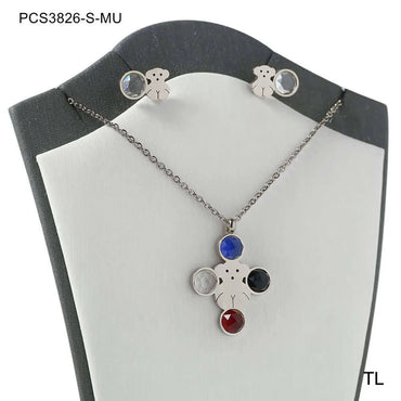 Wholesale Jewelry Modern Style Simple Style Solid Color 304 Stainless Steel Acrylic 18K Gold Plated Plating Long Necklace