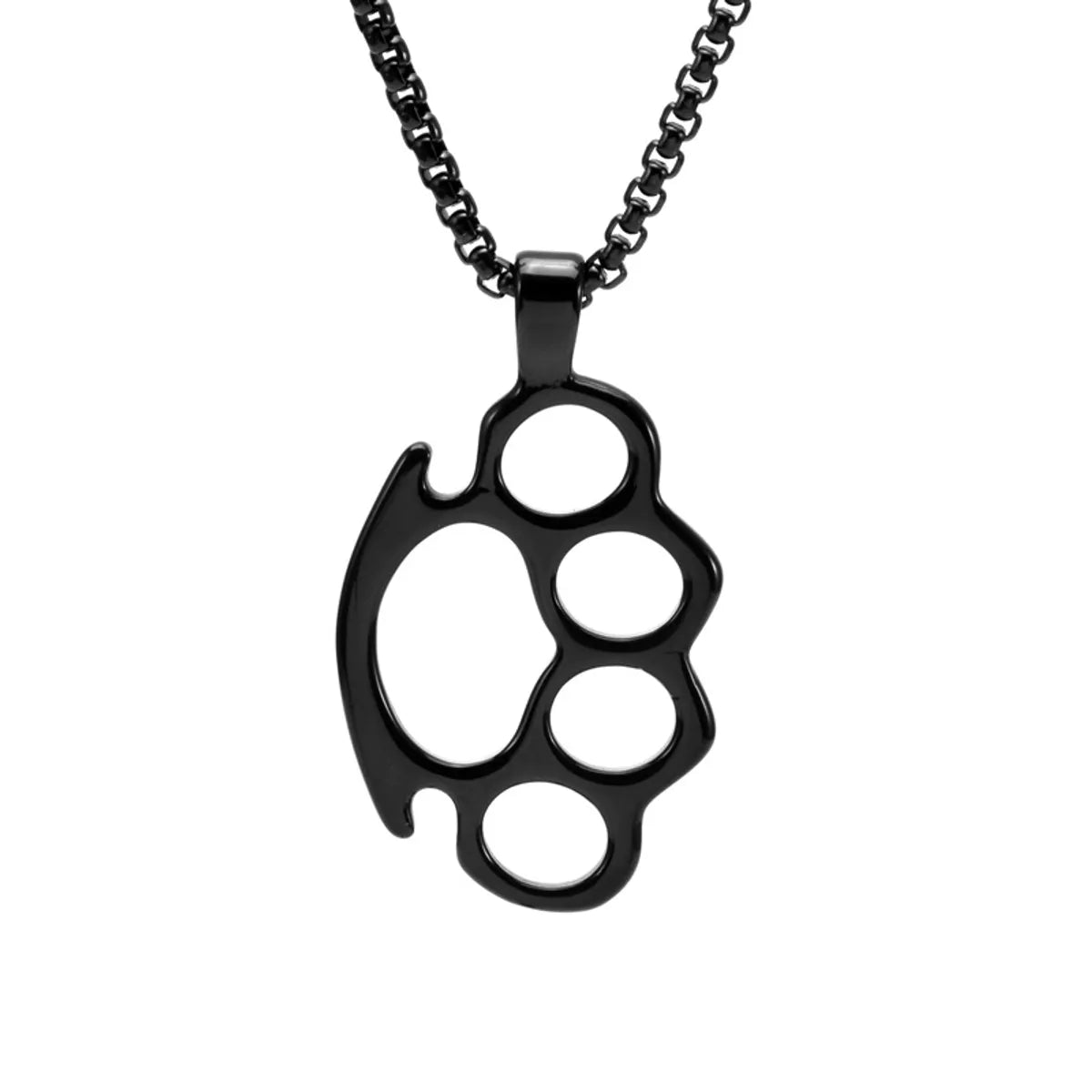 Wholesale Modern Style Streetwear Geometric Titanium Steel Plating Pendant Necklace