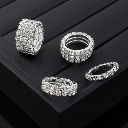 Wholesale Multi-drain Diamond Elastic Ring