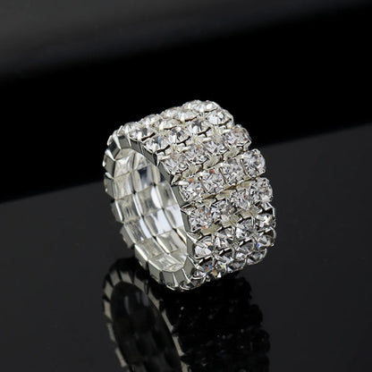 Wholesale Multi-drain Diamond Elastic Ring