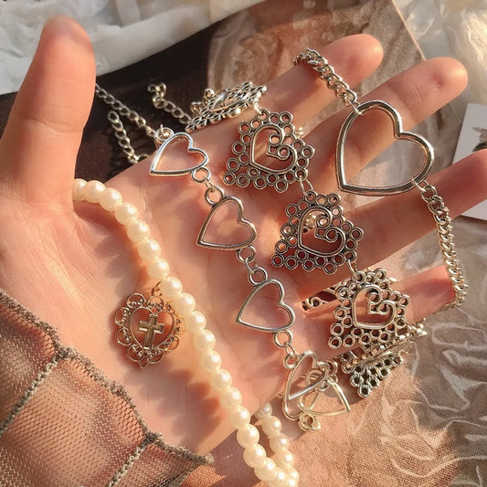 Wholesale New Creative Butterfly Heart Chain Necklace Gooddiy