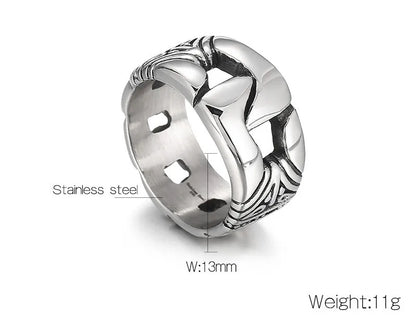 Wholesale Jewelry Punk Geometric 304 Stainless Steel Rings Bracelets