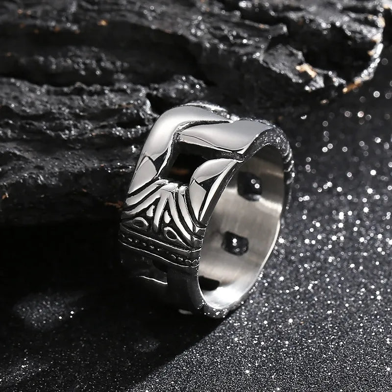 Wholesale Jewelry Punk Geometric 304 Stainless Steel Rings Bracelets