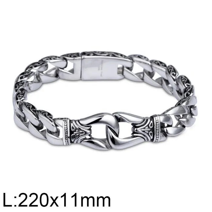 Wholesale Jewelry Punk Geometric 304 Stainless Steel Rings Bracelets