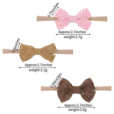 Wholesale Pure Color Lace Bow Children Hairband Nihaojewelry