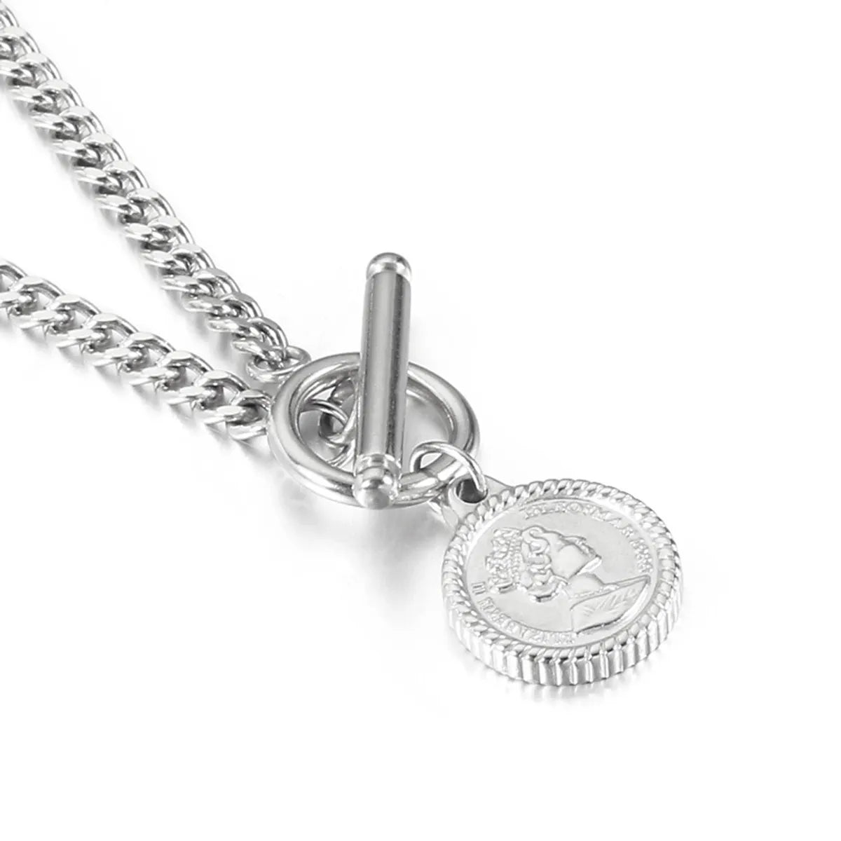 Wholesale Queen Coin Stainless Steel Necklace Gooddiy