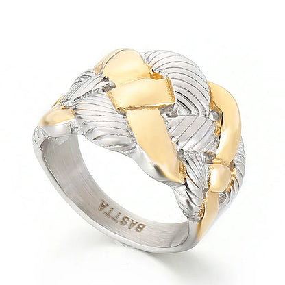 304 Stainless Steel 18K Gold Plated Fashion No Inlaid