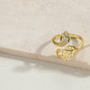 Wholesale Simple Style Animal Snake Copper Inlay 14K Gold Plated Zircon Open Rings