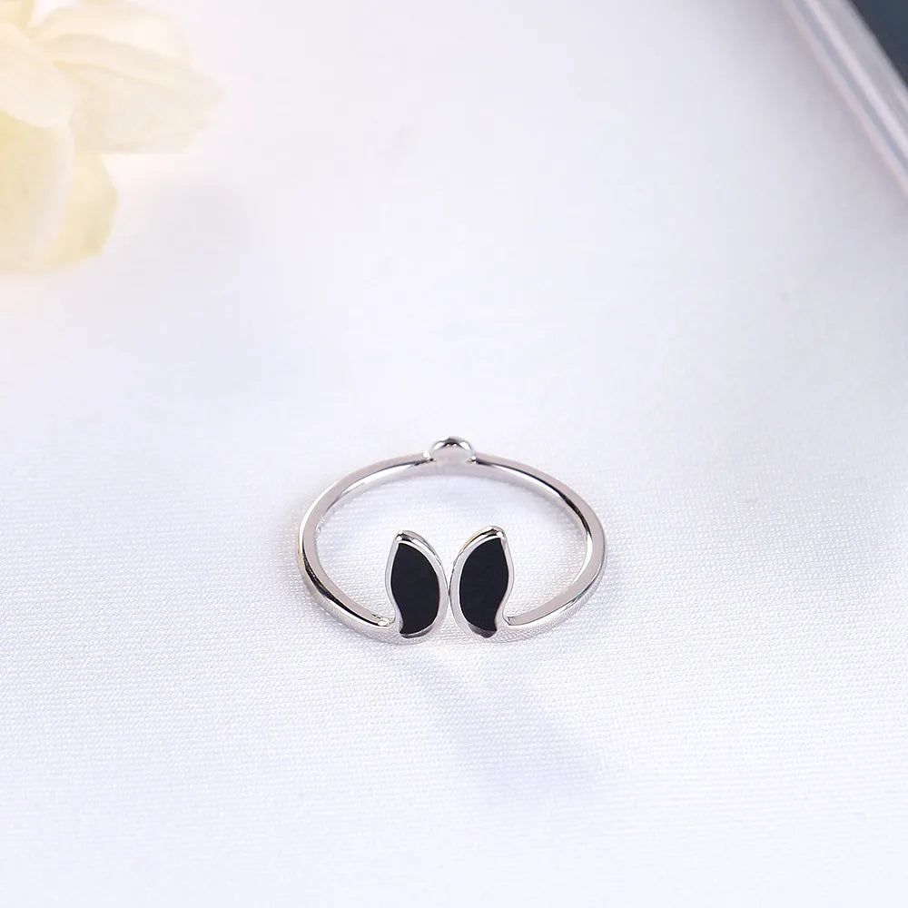 Wholesale Simple Style Classic Style Butterfly Copper Stoving Varnish Rings