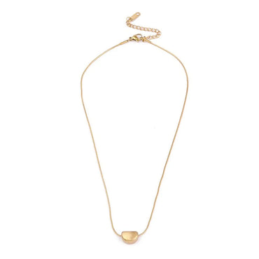 Wholesale Simple Style Classic Style Geometric Heart Shape Stainless Steel Plating 18k Gold Plated Pendant Necklace