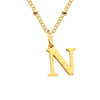 Stainless Steel Titanium Steel Simple Style Classic Style Plating Letter Pendant Necklace