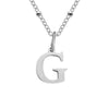 Stainless Steel Titanium Steel Simple Style Classic Style Plating Letter Pendant Necklace