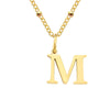 Stainless Steel Titanium Steel Simple Style Classic Style Plating Letter Pendant Necklace