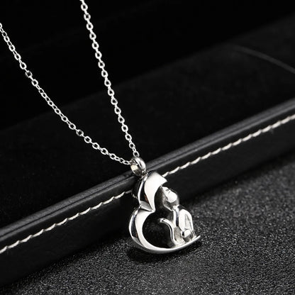 Wholesale Simple Style Classic Style Solid Color Titanium Steel Polishing Pendant Necklace