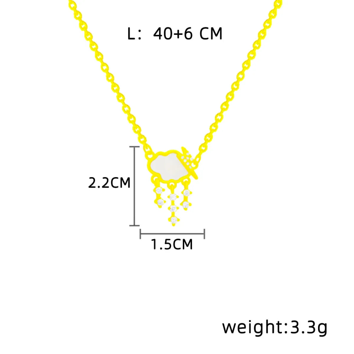 Wholesale Simple Style Commute Solid Color Titanium Steel Inlay Zircon Pendant Necklace