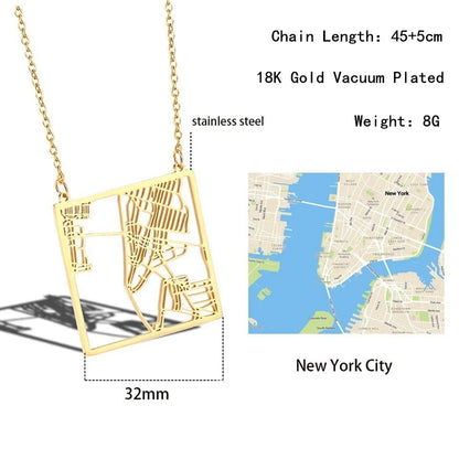 Wholesale Simple Style Commute Solid Color Titanium Steel Plating Gold Plated Pendant Necklace