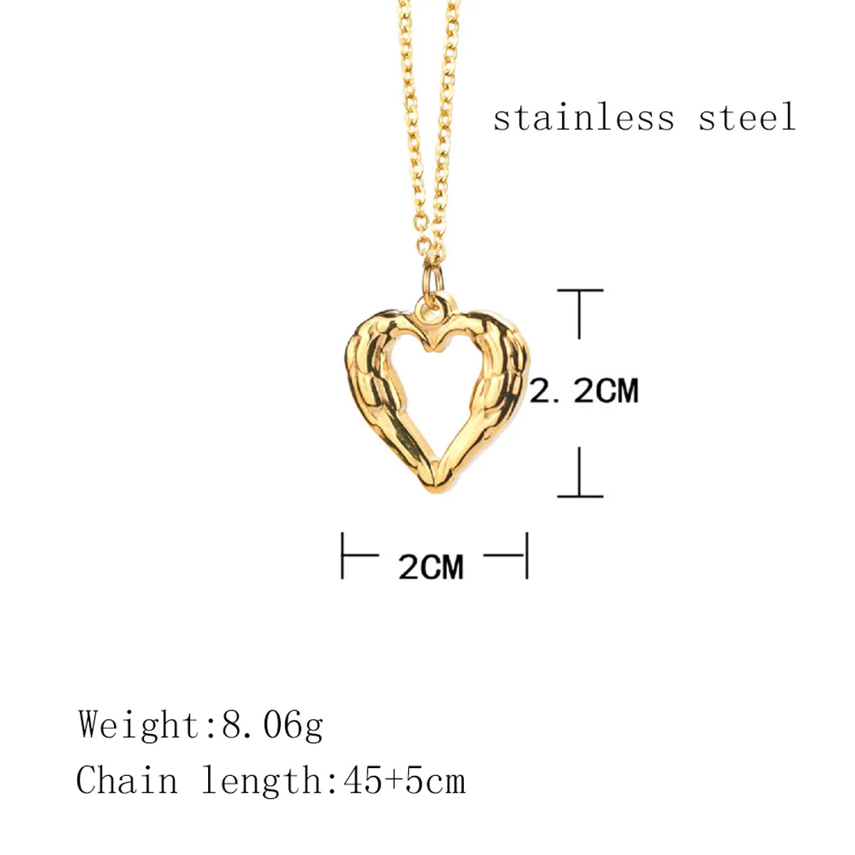 Wholesale Simple Style Commute Solid Color Titanium Steel Plating Gold Plated Pendant Necklace