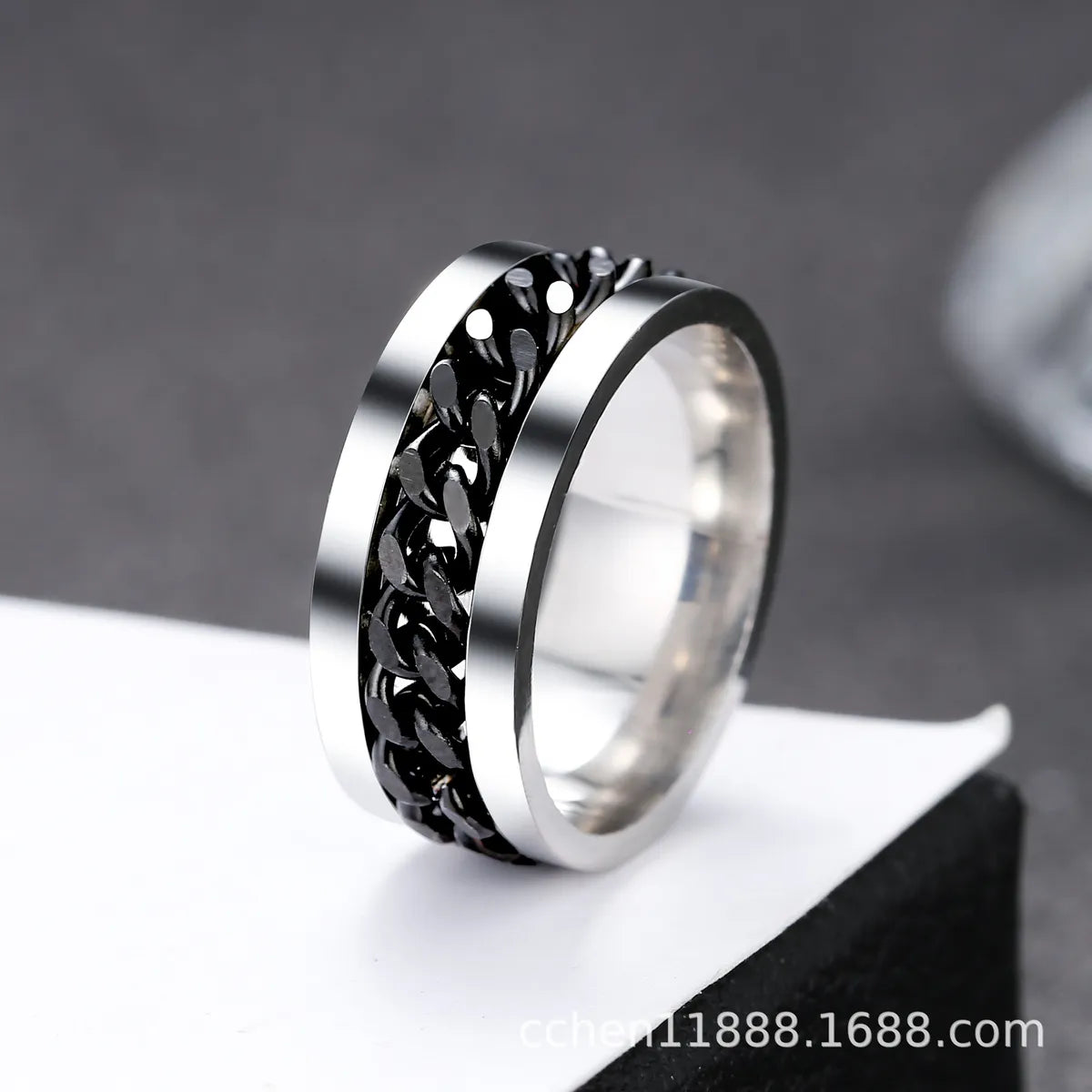 Wholesale Simple Style Geometric Stainless Steel Rings