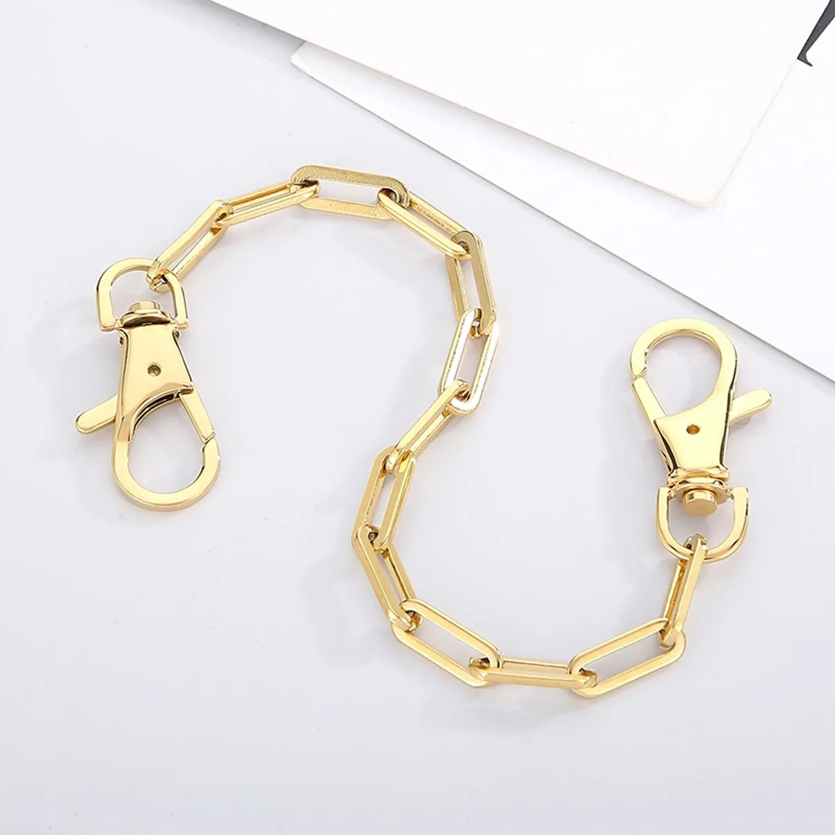 Wholesale Simple Style Geometric Titanium Steel 18k Gold Plated Bracelets Necklace