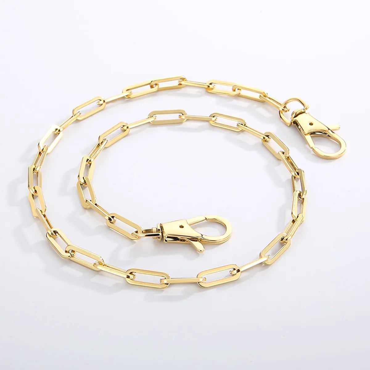 Wholesale Simple Style Geometric Titanium Steel 18k Gold Plated Bracelets Necklace