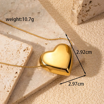 Wholesale Jewelry Simple Style Heart Shape 304 Stainless Steel Plating Bracelets Earrings