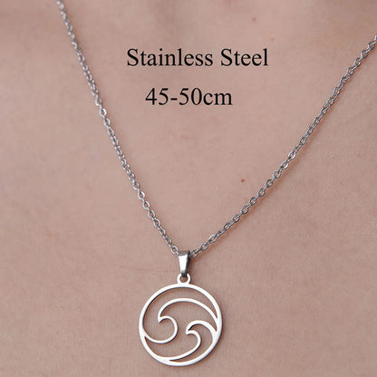 201 Stainless Steel Simple Style Polishing Plating Human Arrow Hook Pendant Necklace