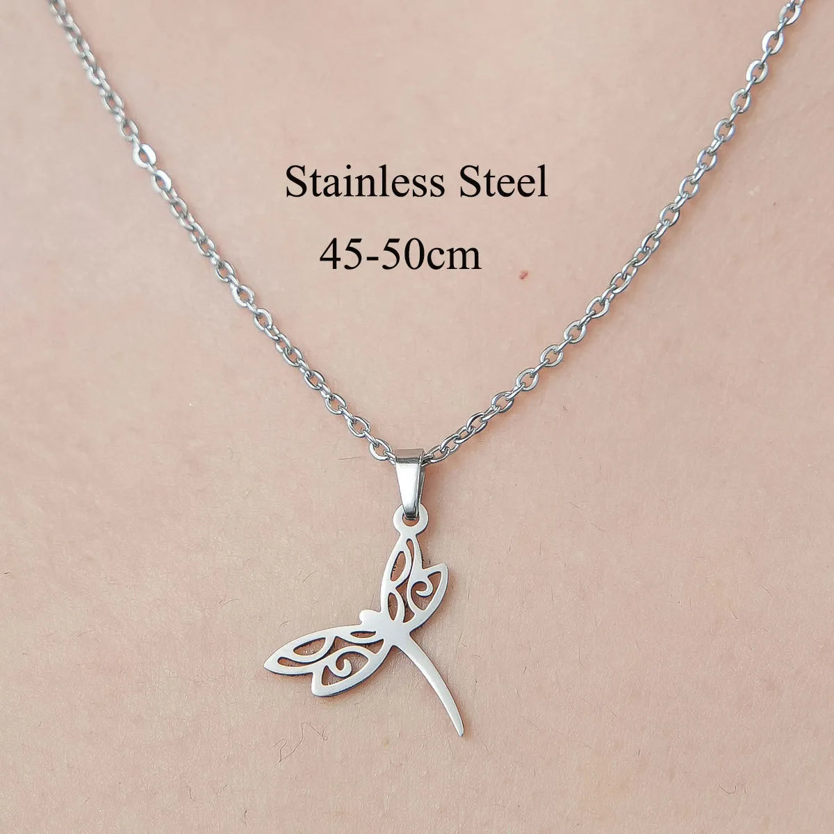 201 Stainless Steel Simple Style Polishing Plating Human Devil'S Eye Star Pendant Necklace