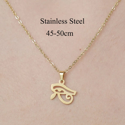 Wholesale Jewelry Simple Style Human Sun Paw Print 201 Stainless Steel 18K Gold Plated Polishing Plating Pendant Necklace