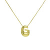 Wholesale Simple Style Letter Brass 18K Gold Plated Pendant Necklace