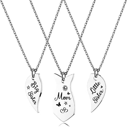 Wholesale Simple Style Letter Stainless Steel Pendant Necklace